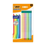 Bic Pack of 8 Evolution Stripes Graphite Pencils