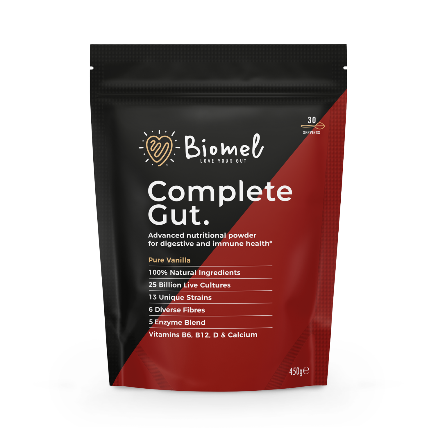 Biomel Complete Gut Belgian Chocolate 450g - 998376