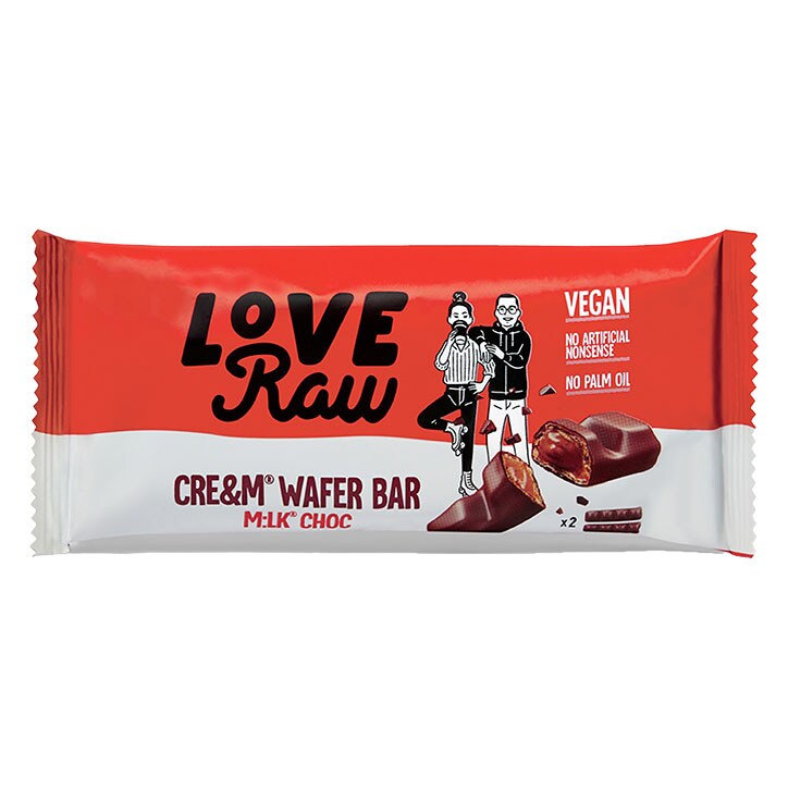 Love Raw Vegan Salted Caramel Wafer Bars Case 12 x 45g - McGrocer