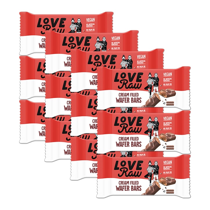 Love Raw Vegan Salted Caramel Wafer Bars Case 12 x 45g - McGrocer