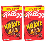 Kelloggs Krave Chocolate Hazelnut Flavour 2 x 850g
