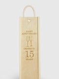 Coffret cadeau personnalisé « Joyeux anniversaire » avec vin blanc par Gifted Drinks