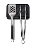 Ensemble de 3 ustensiles de barbecue Oxo argentés Good Grips 