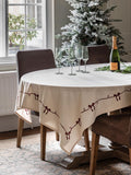 Nappe imprimée de Noël Gallery Home Red Heritage Bow 180 cm 