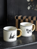 Rockett St George Monochrome Set of 2 Tattoo Mugs