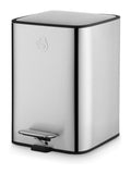 Poubelle à pédale compacte Swan en acier inoxydable 5L