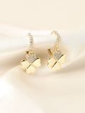 Mood Gold Plated Clover Earrings - Gift Box