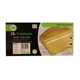 A Star DL Gummed Manilla Envelopes (Pack of 30) - McGrocer