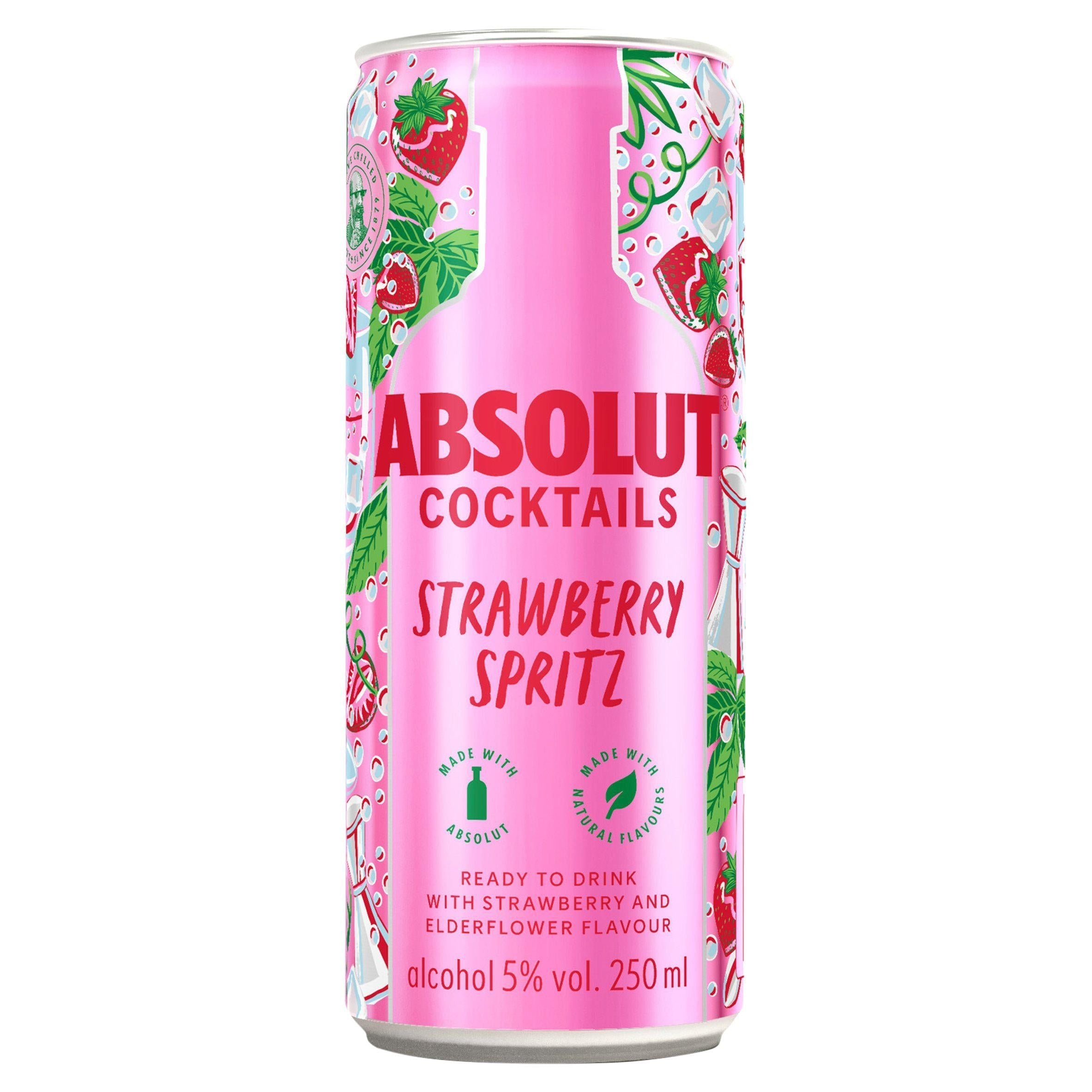 Absolut Cocktails Strawberry Spritz 250ml - McGrocer