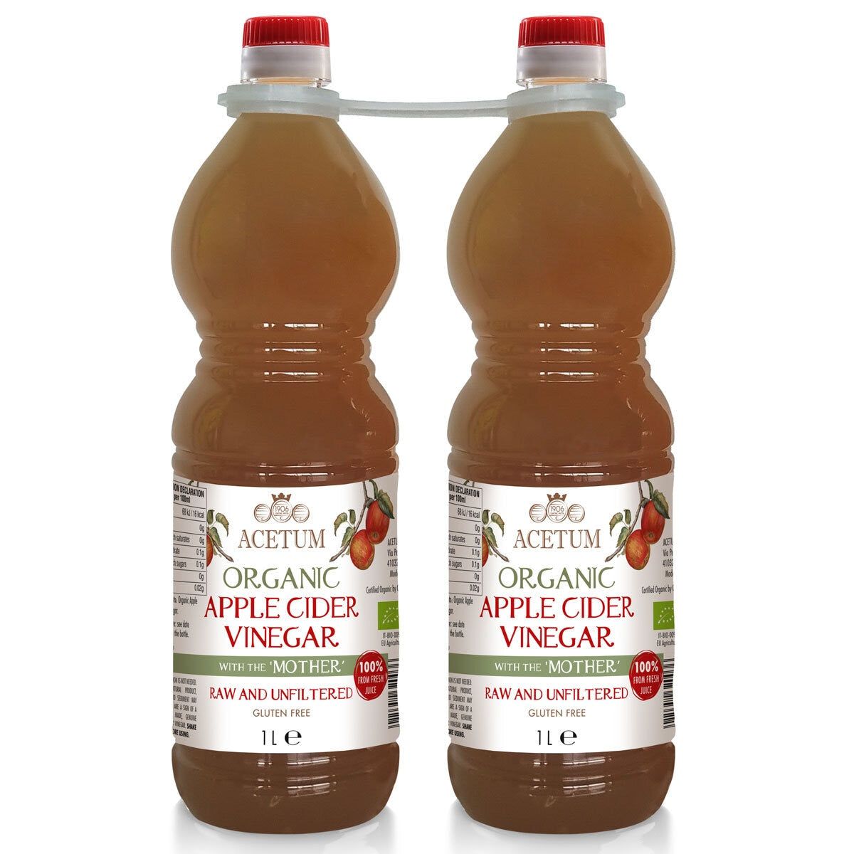 Acetum Organic Apple Cider, 2 x 1L - McGrocer