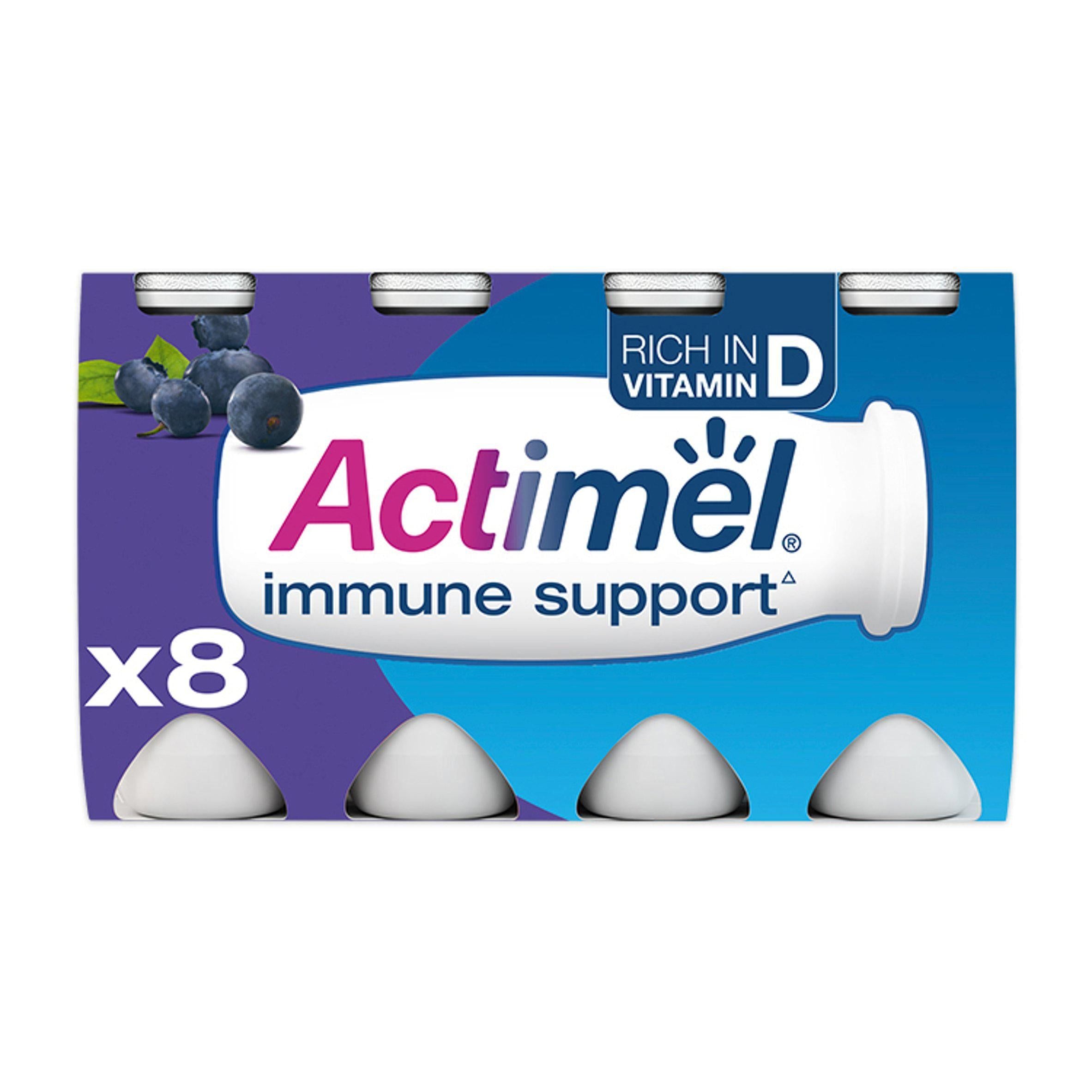 Actimel Blueberry Cultured Yogurt Drink 8x100g - McGrocer