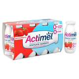 Actimel Strawberry 0% Added Sugar Fat Free Yoghurt Drink   8 x 100g - McGrocer
