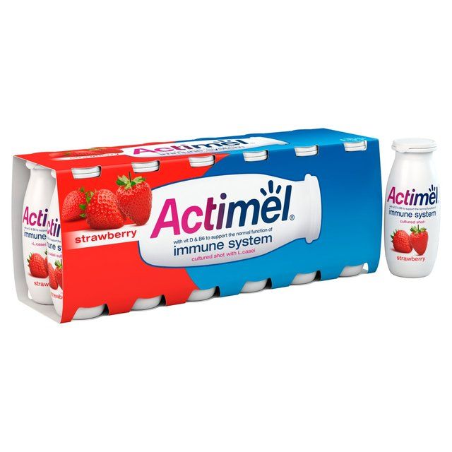 Actimel Strawberry Cultured Yoghurt Drink   12 x 100g - McGrocer