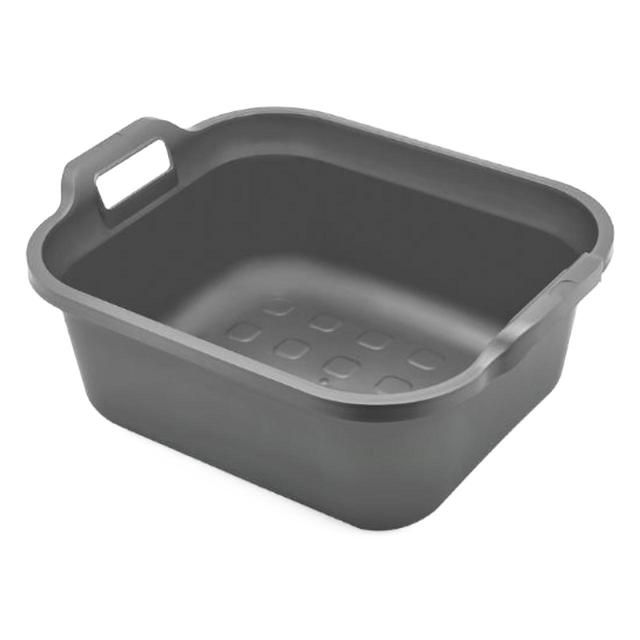Addis Eco Metallic Silver Recycled Plastic Washing up Bowl 10 Litre - McGrocer