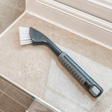 Addis Metallic Graphite ComfiGrip Tile and Grout Cleaning Brush - McGrocer
