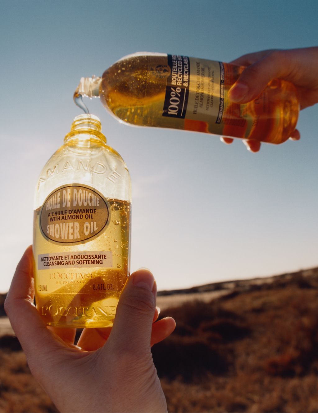 Almond Shower Oil Eco Refill 500ml - McGrocer