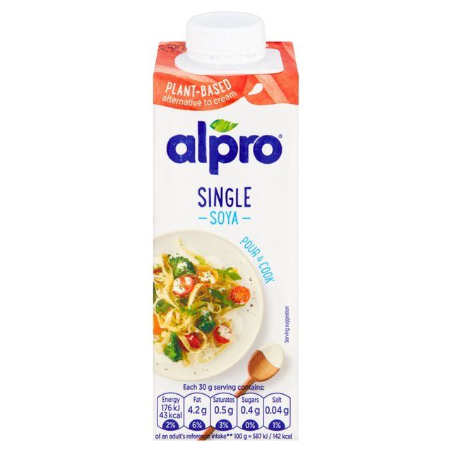 Alpro Soya Long Life Alternative to Single Cream   250ml - McGrocer