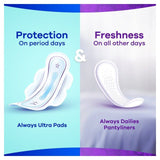 Always Dailies Organic Cotton Protection Normal Panty Liners   28 per pack - McGrocer
