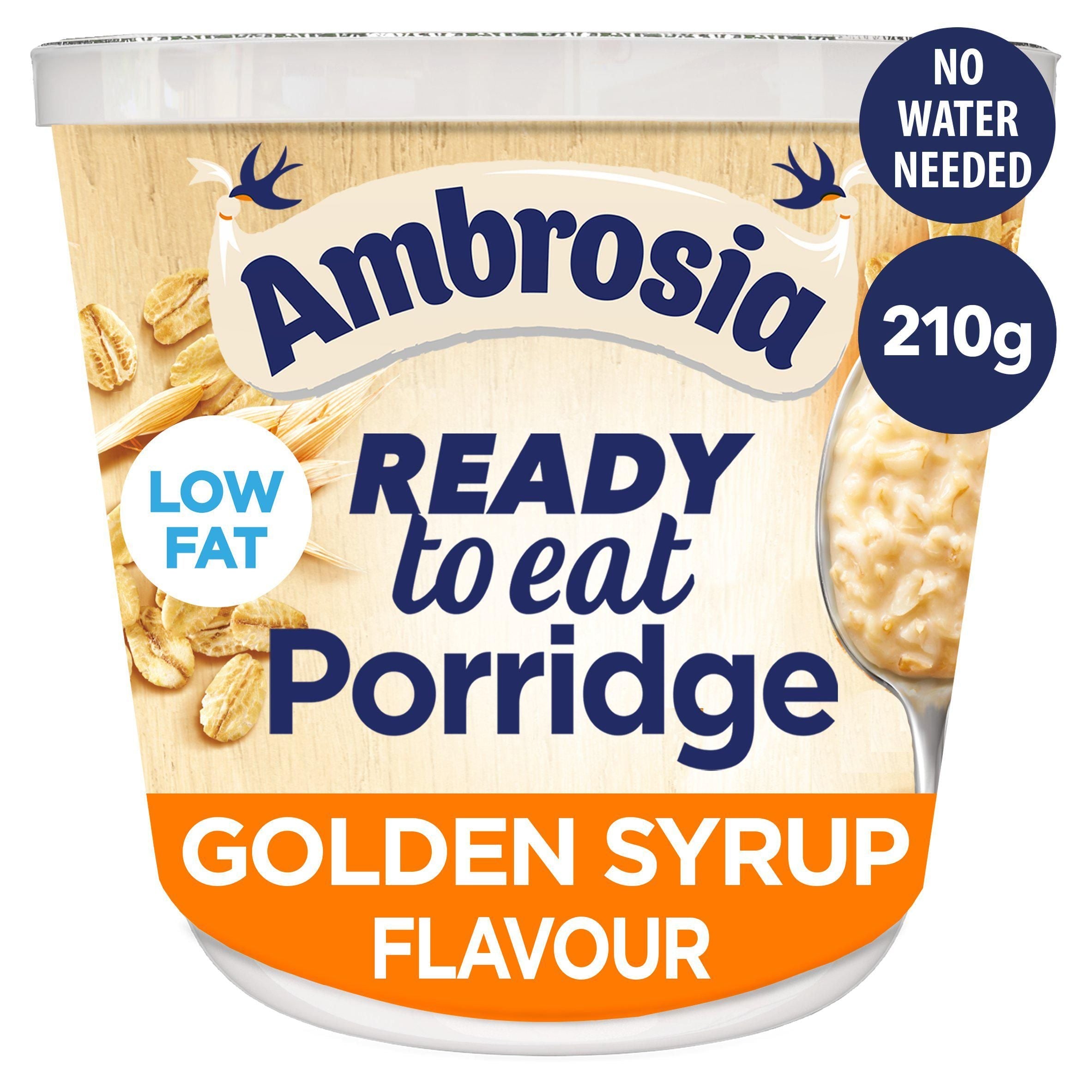 Ambrosia Ready To Eat Golden Syrup Flavour Porridge Pot 210g - McGrocer