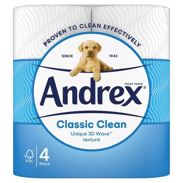 Andrex Complete Clean 4 Rolls   4 per pack - McGrocer