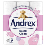 Andrex Gentle Clean Toilet Roll   9 per pack - McGrocer