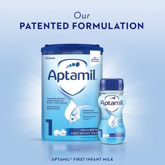 Aptamil 1 First Infant Baby Milk Formula Liquid Starter Pack Ready to Feed   6 x 70ml - McGrocer