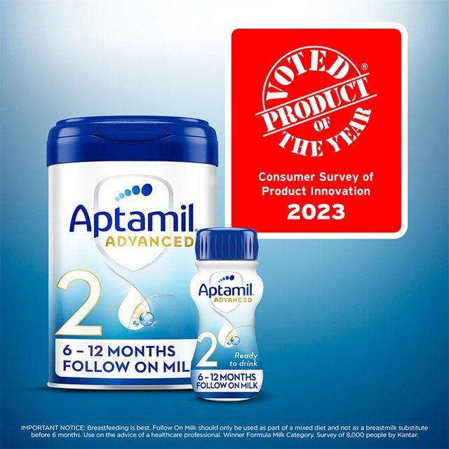 Aptamil Advanced 2 Follow On Formula Baby Milk Liquid 6-12 Months    200ml - McGrocer