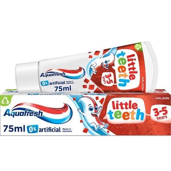 Aquafresh Kids Toothpaste, Little Teeth 3-5 Years 75ml - McGrocer