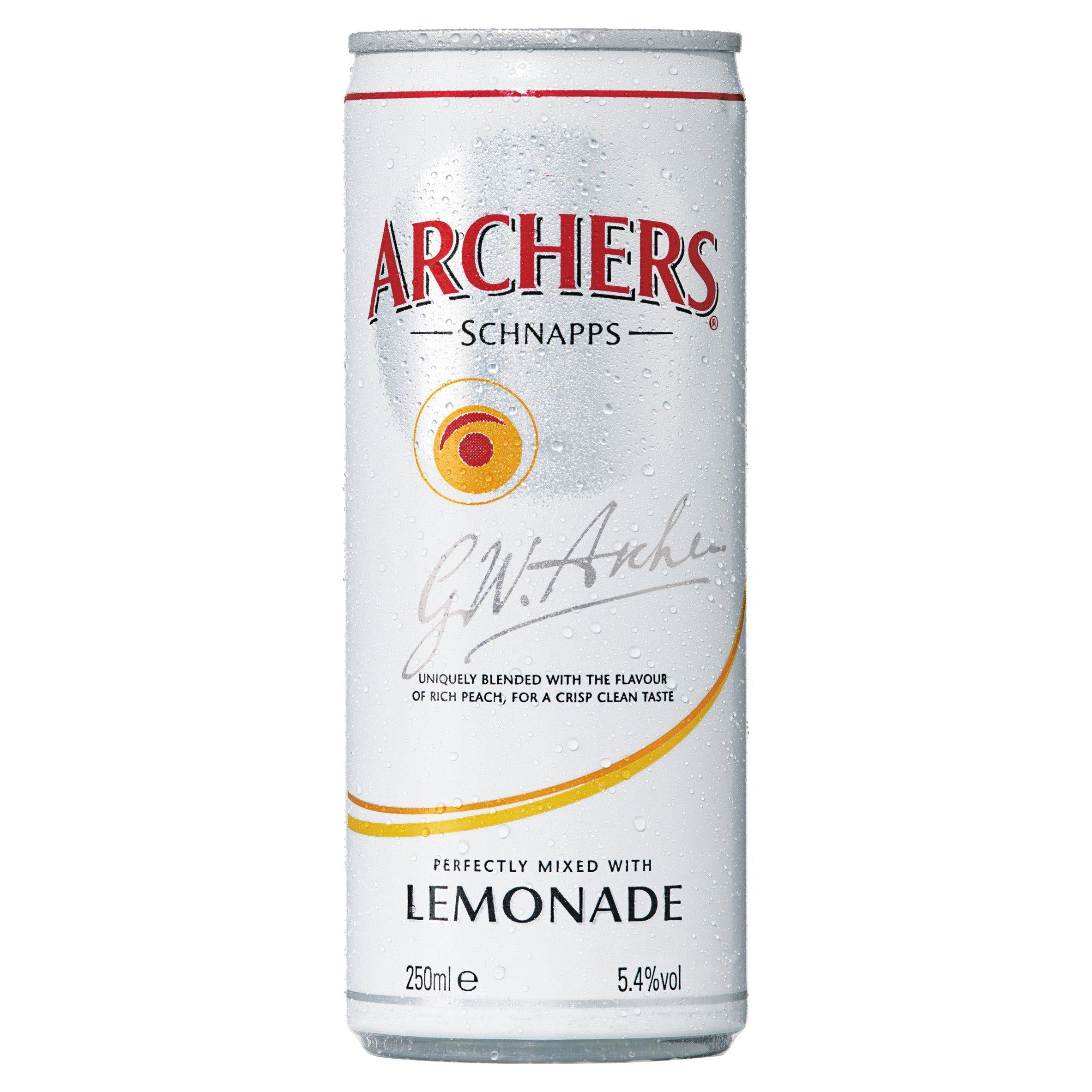 Archers & Lemonade Ready to Drink 250ml - McGrocer