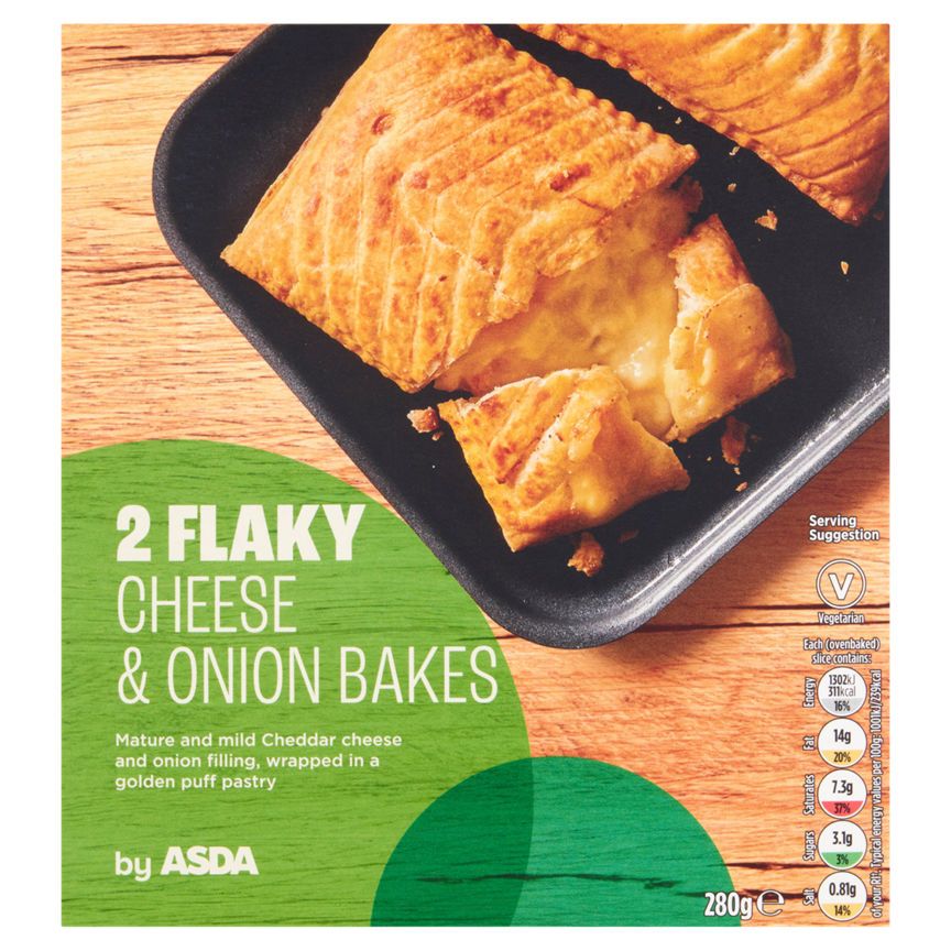 ASDA 2 Cheese & Onion Bakes - McGrocer
