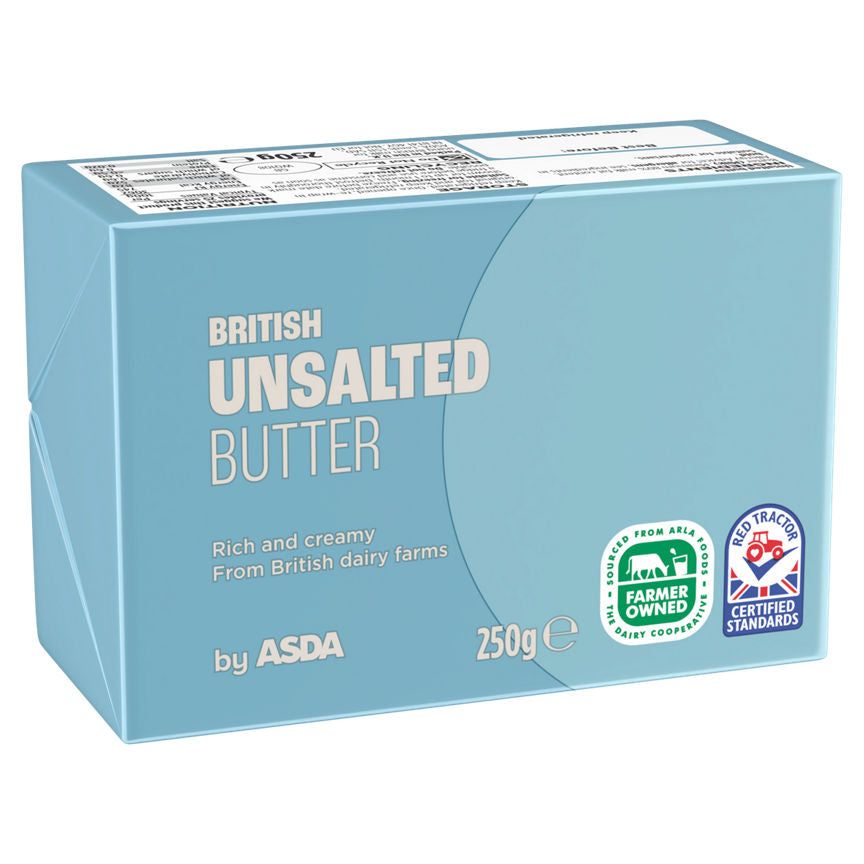 ASDA British Unsalted Butter 250g - McGrocer