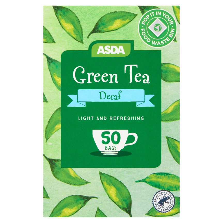 ASDA Decaf Green Tea 50 Tea Bags - McGrocer