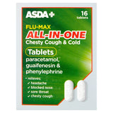 ASDA Flu-Max All-in-One Chesty Cough & Cold Tablets 16 Tablets - McGrocer