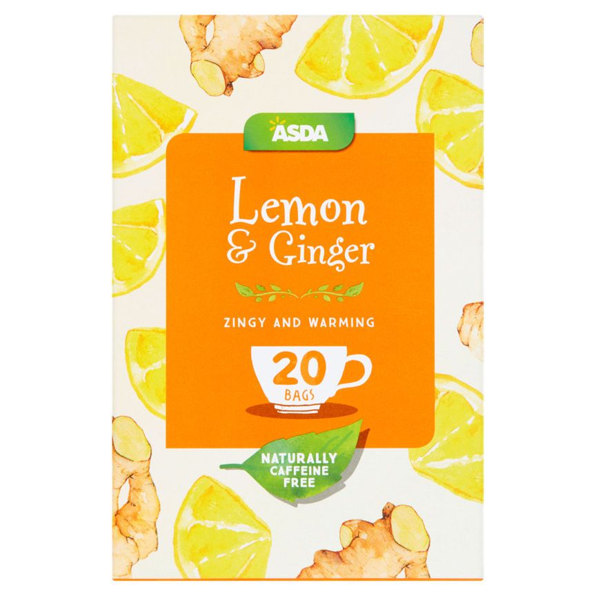 ASDA Lemon & Ginger 20 Tea Bags - McGrocer