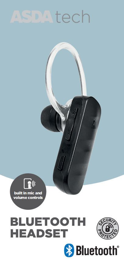 ASDA Tech Bluetooth Handsfree Headset - McGrocer