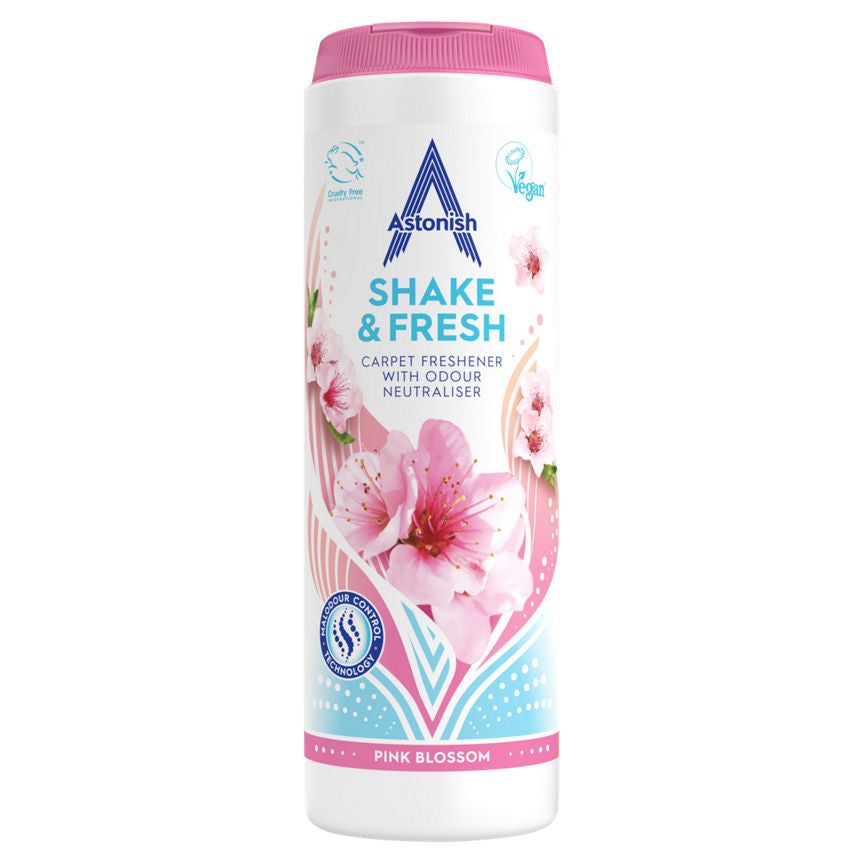 Astonish Shake & Fresh Carpet Freshener Pink Blossom 400g - McGrocer