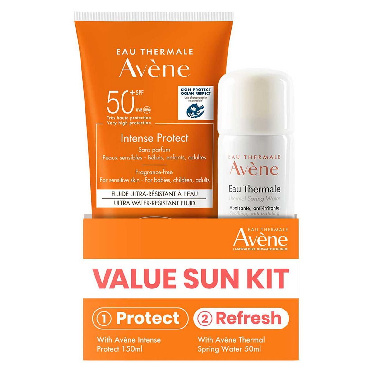 Avène Intense Protect SPF50 150ml and Thermal Spring Water 50ml Duo Pack - McGrocer
