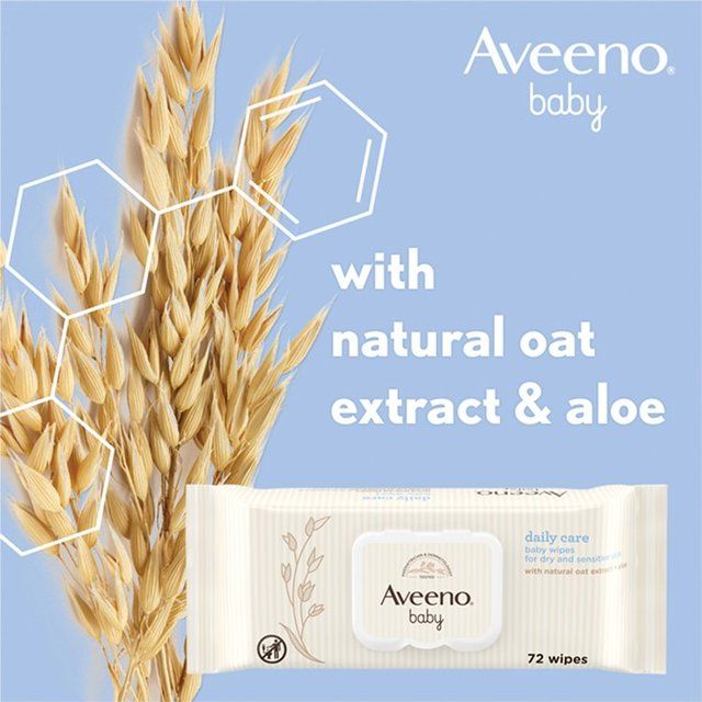 Aveeno Baby Daily Care Baby Wipes   72 per pack - McGrocer