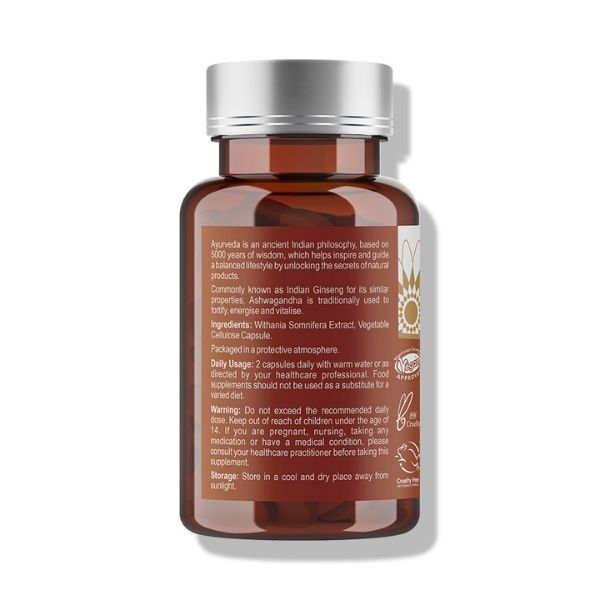 Ayumi Naturals Ashwagandha Vegan Capsules  60ct - McGrocer