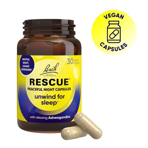 Bach RESCUE Peaceful Night Capsules-30 Vegan Capsules - McGrocer