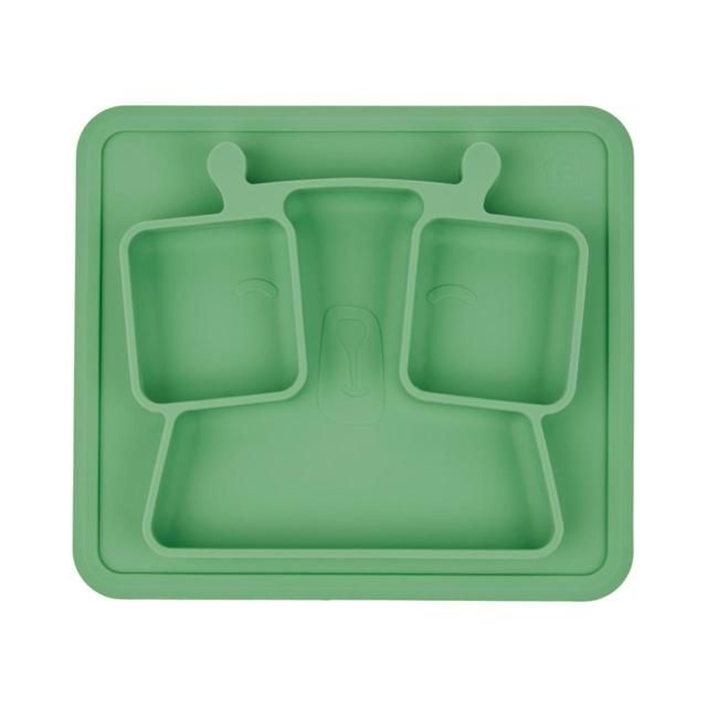 Badabulle Anti-Slip Weaning Silicone Compartment Plate - McGrocer