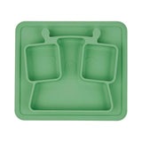 Badabulle Anti-Slip Weaning Silicone Compartment Plate - McGrocer