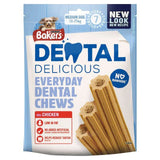 Bakers Dental Delicious Medium Chicken Dog Chews   200g - McGrocer