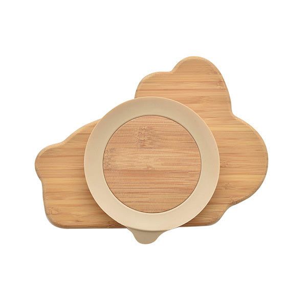 Bambino Bamboo & Silicone Bunny Base Plate - McGrocer