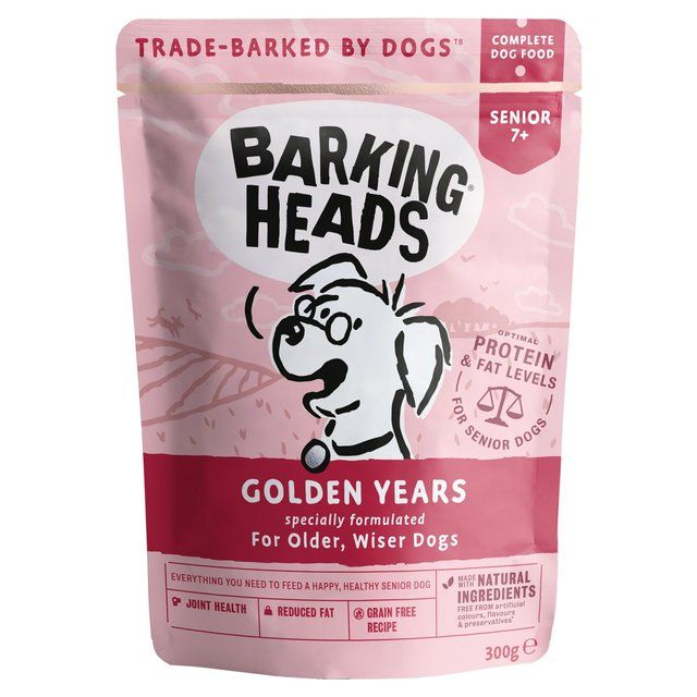 Barking Heads Golden Years Senior Wet Dog Food Pouch   300g - McGrocer