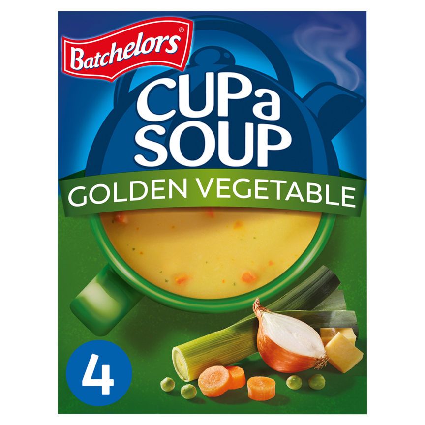 Batchelors Cup a Soup Golden Vegetable Soup 4 Instant Soup Sachets - McGrocer