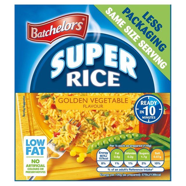 Batchelors Super Rice Golden Vegetable   90g - McGrocer