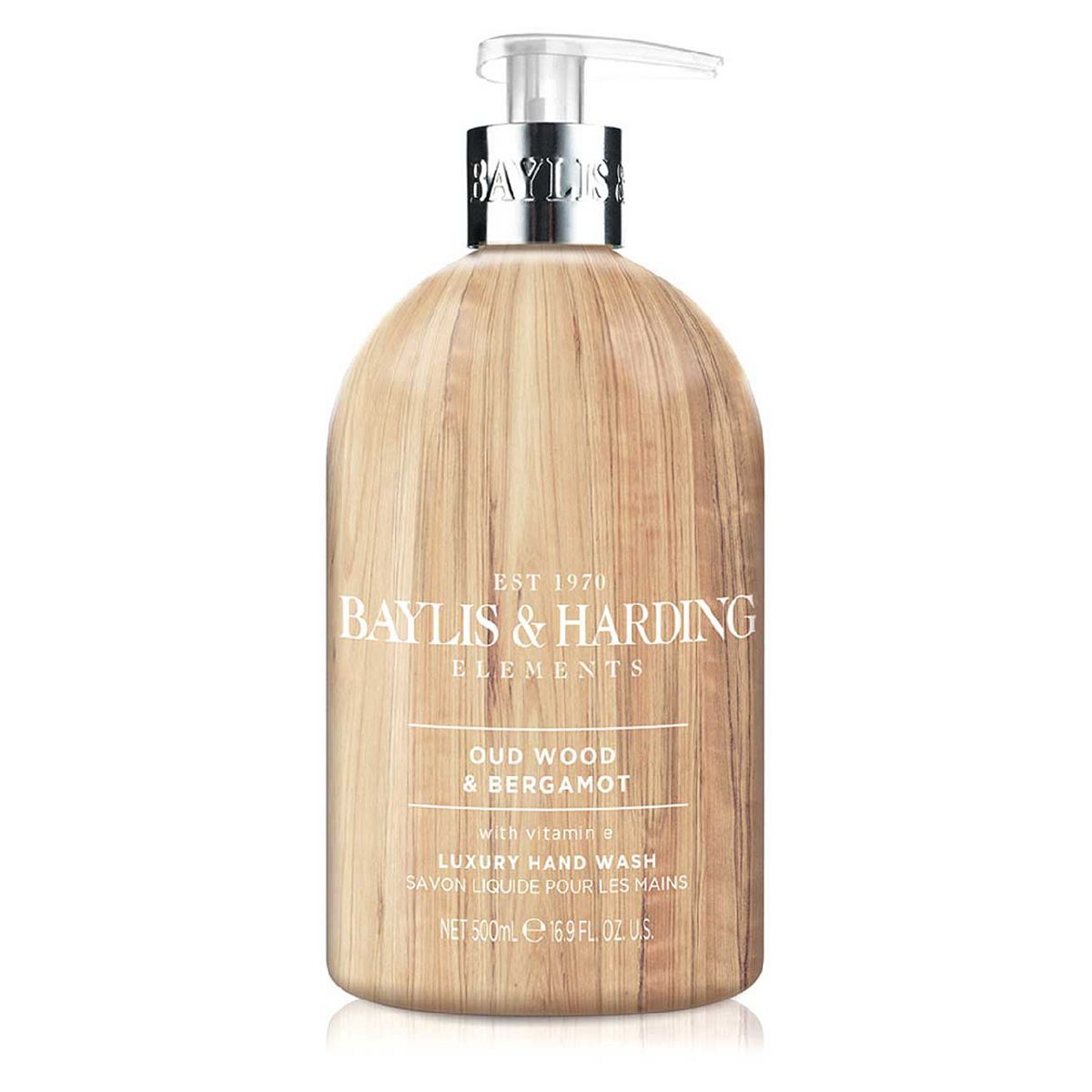 Baylis & Harding Elements Oud Wood & Bergamot 500ml Hand Wash - McGrocer