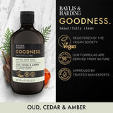 Baylis & Harding Goodness Oud Cedar & Amber Bath Soak   500ml - McGrocer