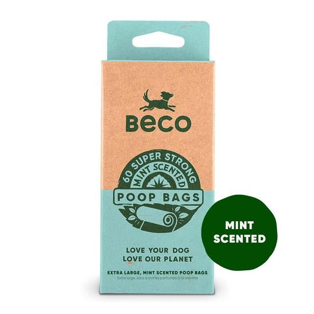 Beco Dog Poop Bags Mint Scented   60 per pack - McGrocer